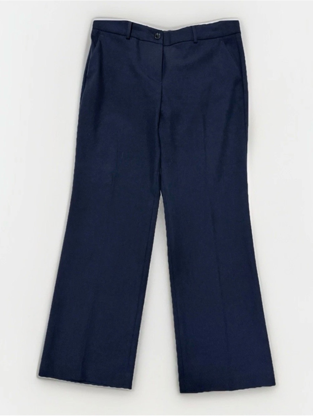 Talbots Indigo Blue Windsor wide boot cut dress slacks